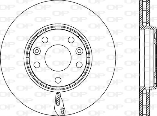 Open Parts BDA2546.20 - Гальмівний диск avtolavka.club