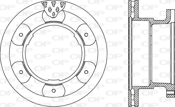 Open Parts BDA2542.20 - Гальмівний диск avtolavka.club