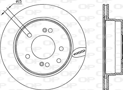 Open Parts BDA2557.20 - Гальмівний диск avtolavka.club