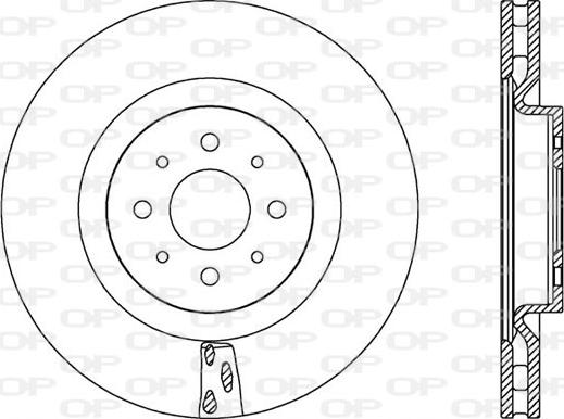 Open Parts BDA2563.20 - Гальмівний диск avtolavka.club