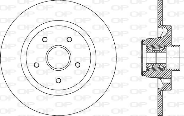 Open Parts BDA2509.30 - Гальмівний диск avtolavka.club