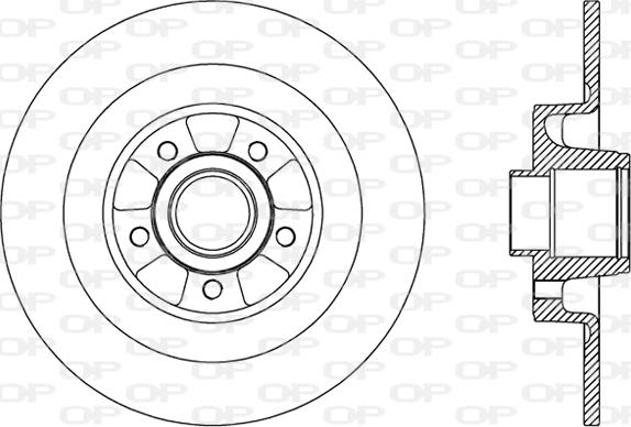 Open Parts BDA2507.10 - Гальмівний диск avtolavka.club