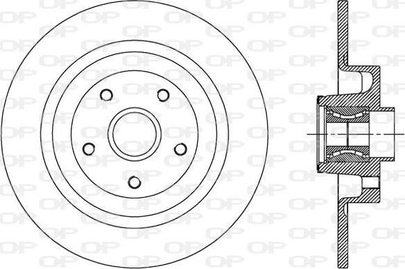 Open Parts BDA2507.30 - Гальмівний диск avtolavka.club