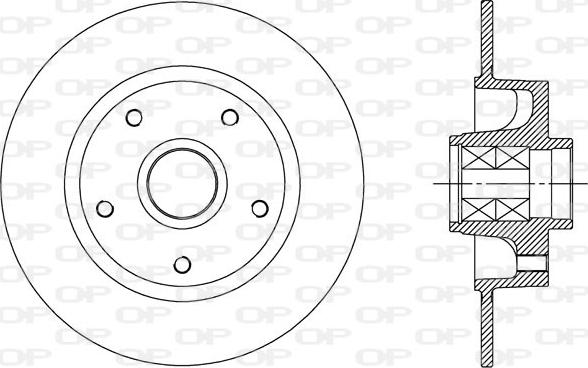 Open Parts BDA2515.30 - Гальмівний диск avtolavka.club