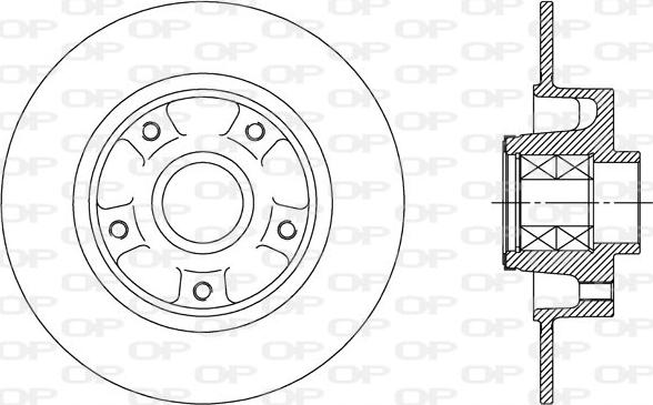 Open Parts BDA2512.30 - Гальмівний диск avtolavka.club