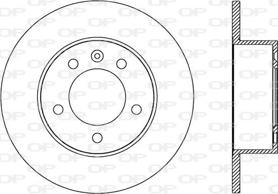 Open Parts BDA2589.10 - Гальмівний диск avtolavka.club