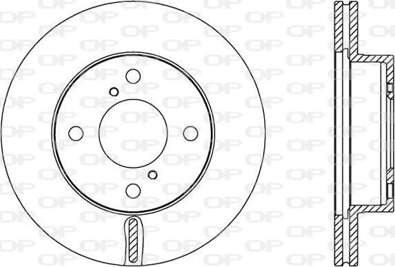 Open Parts BDA2586.20 - Гальмівний диск avtolavka.club