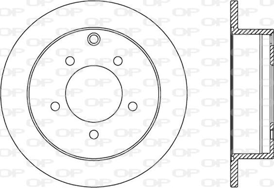 Open Parts BDA2588.10 - Гальмівний диск avtolavka.club