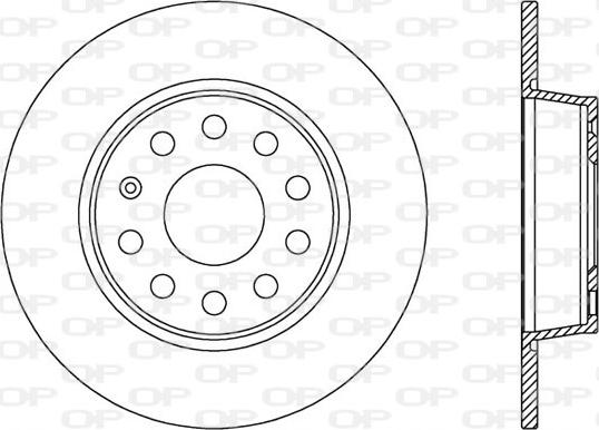 Open Parts BDA2539.10 - Гальмівний диск avtolavka.club