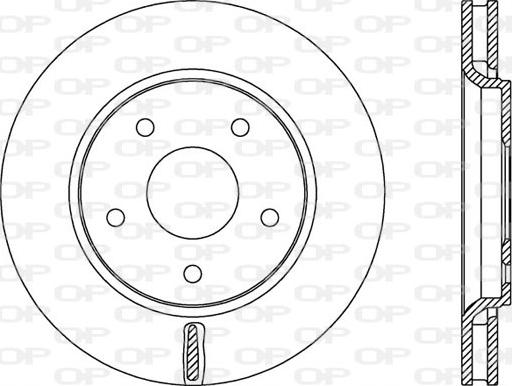 Open Parts BDA2534.20 - Гальмівний диск avtolavka.club