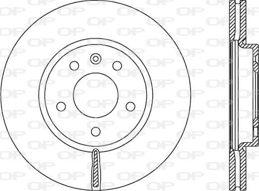 Open Parts BDA2536.20 - Гальмівний диск avtolavka.club