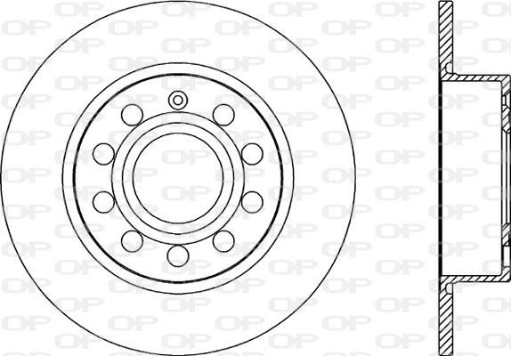 Open Parts BDA2028.10 - Гальмівний диск avtolavka.club