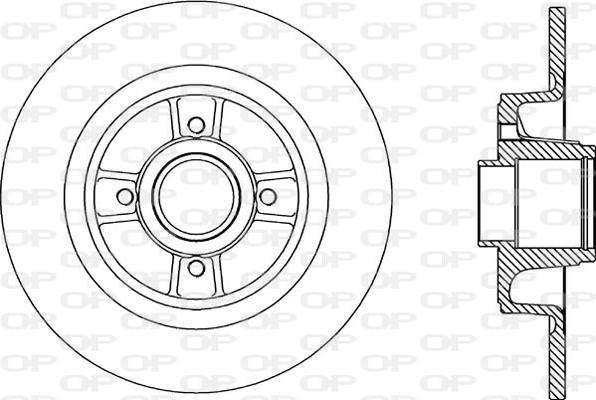 Open Parts BDA2166.10 - Гальмівний диск avtolavka.club