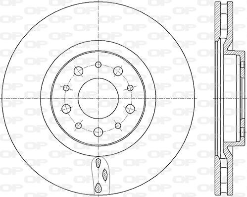 Open Parts BDA2847.20 - Гальмівний диск avtolavka.club