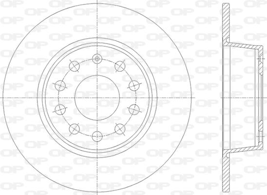 Open Parts BDA2865.10 - Гальмівний диск avtolavka.club