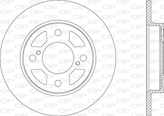 Open Parts BDA2866.10 - Гальмівний диск avtolavka.club