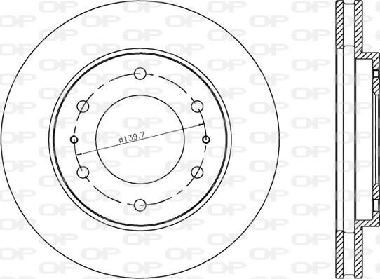 Open Parts BDA2803.20 - Гальмівний диск avtolavka.club