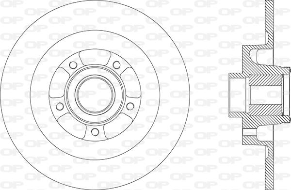 Open Parts BDA2870.30 - Гальмівний диск avtolavka.club