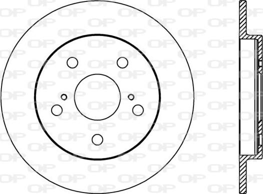 Open Parts BDA2397.10 - Гальмівний диск avtolavka.club