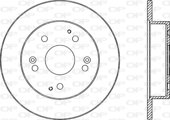 Open Parts BDA2342.10 - Гальмівний диск avtolavka.club