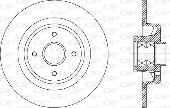 Open Parts BDA2363.10 - Гальмівний диск avtolavka.club