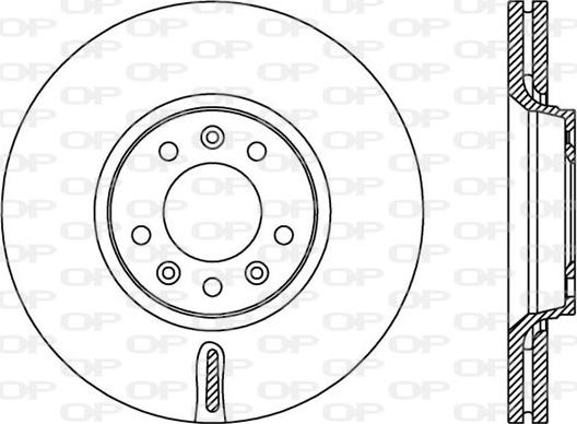 Open Parts BDA2383.20 - Гальмівний диск avtolavka.club