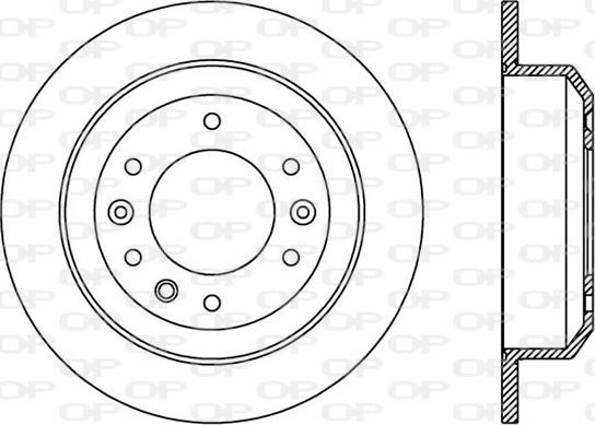 Open Parts BDA2372.10 - Гальмівний диск avtolavka.club