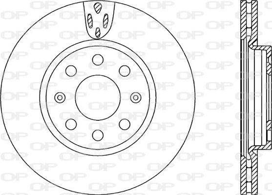 Open Parts BDA2258.20 - Гальмівний диск avtolavka.club