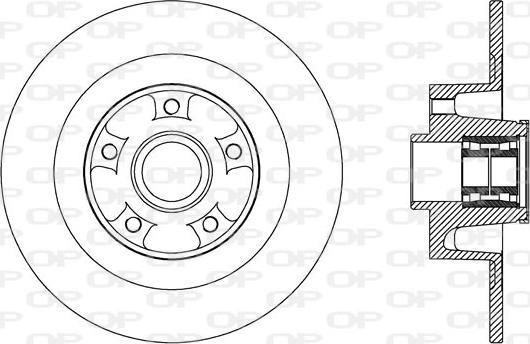 Open Parts BDA2708.30 - Гальмівний диск avtolavka.club