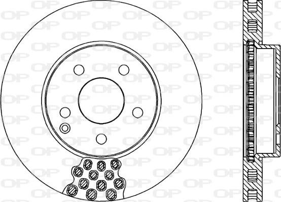 Open Parts BDR1998.20 - Гальмівний диск avtolavka.club