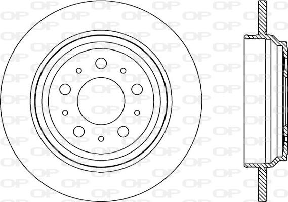 Open Parts BDR1964.10 - Гальмівний диск avtolavka.club