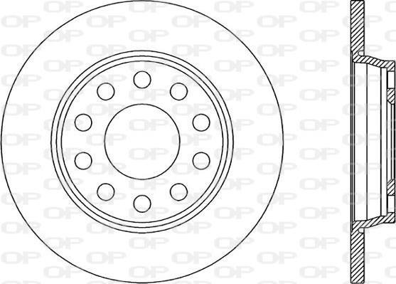 Open Parts BDR1923.10 - Гальмівний диск avtolavka.club