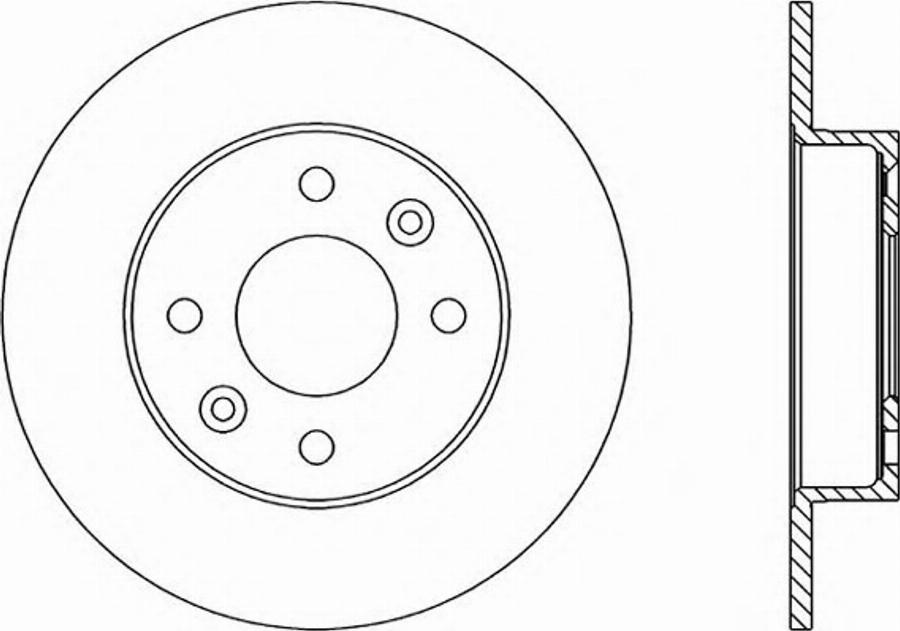 Open Parts BDR1447.10 - Гальмівний диск avtolavka.club