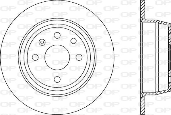 Open Parts BDR1416.10 - Гальмівний диск avtolavka.club