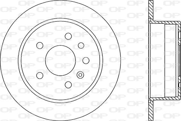 Open Parts BDR1421.10 - Гальмівний диск avtolavka.club