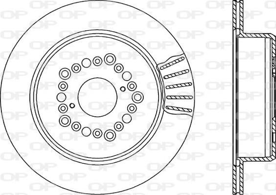 Open Parts BDR1568.20 - Гальмівний диск avtolavka.club