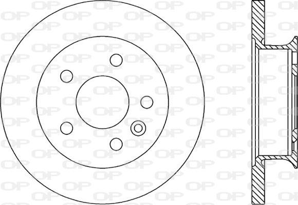 Open Parts BDR1585.10 - Гальмівний диск avtolavka.club