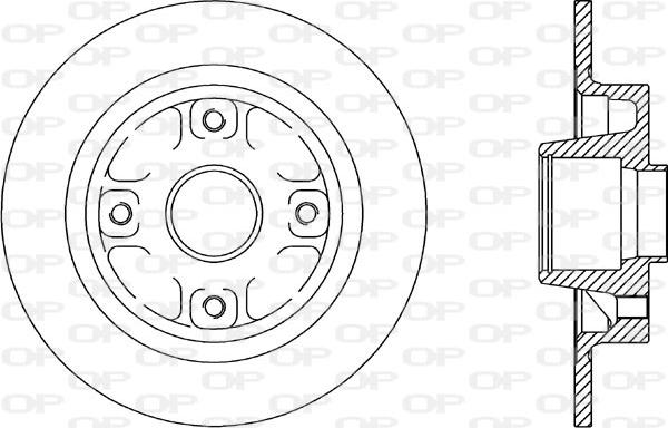 Open Parts BDR1607.10 - Гальмівний диск avtolavka.club