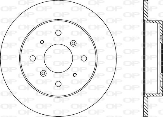 Open Parts BDR1056.10 - Гальмівний диск avtolavka.club