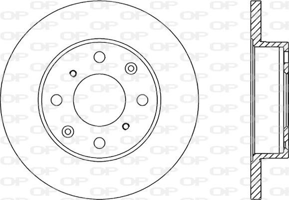 Open Parts BDR1050.10 - Гальмівний диск avtolavka.club