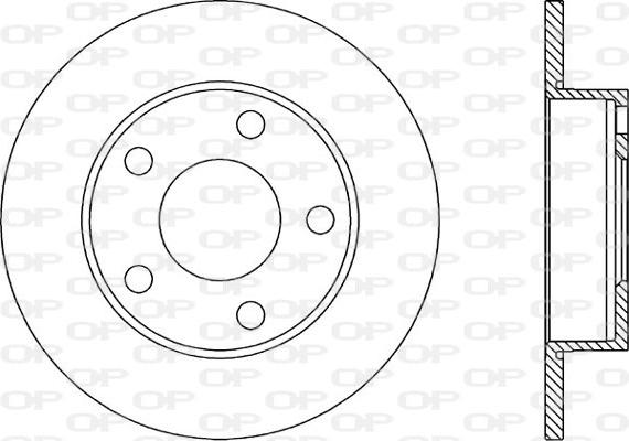 Open Parts BDR1030.10 - Гальмівний диск avtolavka.club