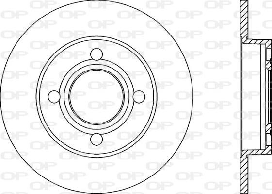 Open Parts BDR1022.10 - Гальмівний диск avtolavka.club