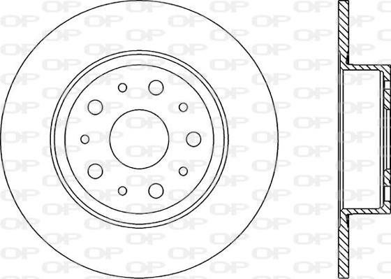 Open Parts BDR1234.10 - Гальмівний диск avtolavka.club