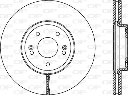 Open Parts BDR2407.20 - Гальмівний диск avtolavka.club