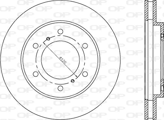 Open Parts BDR2414.20 - Гальмівний диск avtolavka.club