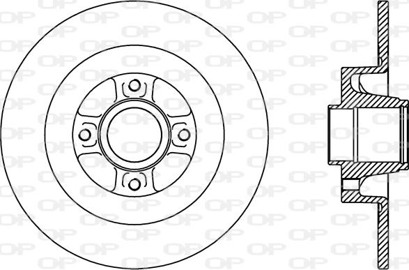 Open Parts BDR2427.10 - Гальмівний диск avtolavka.club