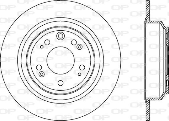 Open Parts BDR2551.10 - Гальмівний диск avtolavka.club