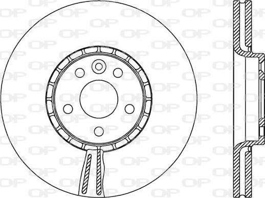 Open Parts BDR2519.20 - Гальмівний диск avtolavka.club