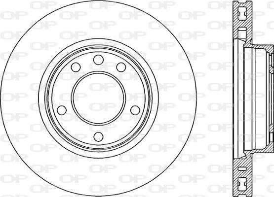 Open Parts BDR2300.20 - Гальмівний диск avtolavka.club