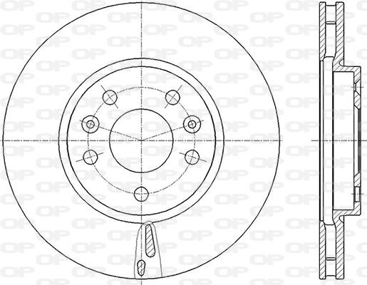 Open Parts BDR2846.20 - Гальмівний диск avtolavka.club